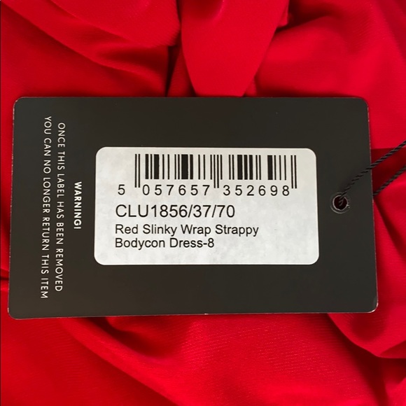 Tight red party dress - Picture 4 of 5